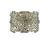 Nocona Texas Scalloped twisted Rope Edge Belt Buckle