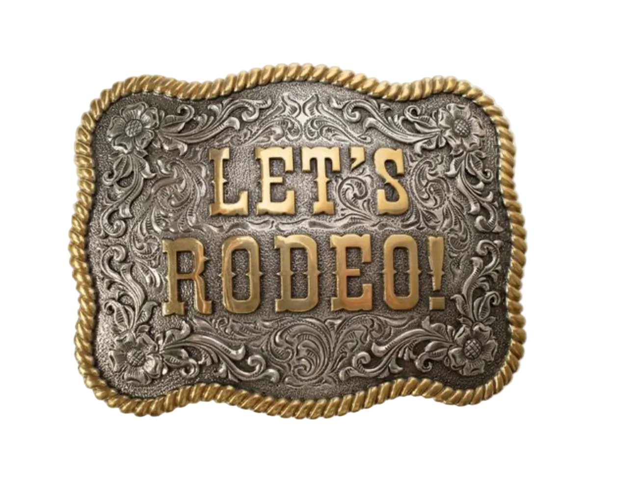 Nocona "LET'S RODEO!" Belt Buckle