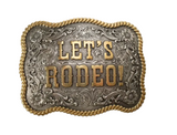 Nocona "LET'S RODEO!" Belt Buckle