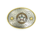 Nocona Western Texas Freedom Star Belt Buckle