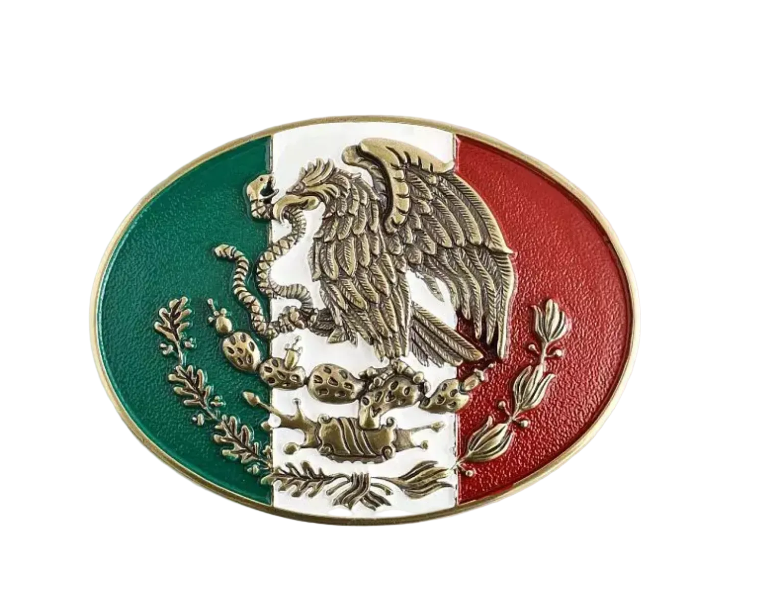 Ariat Mexico Flag Belt Buckle
