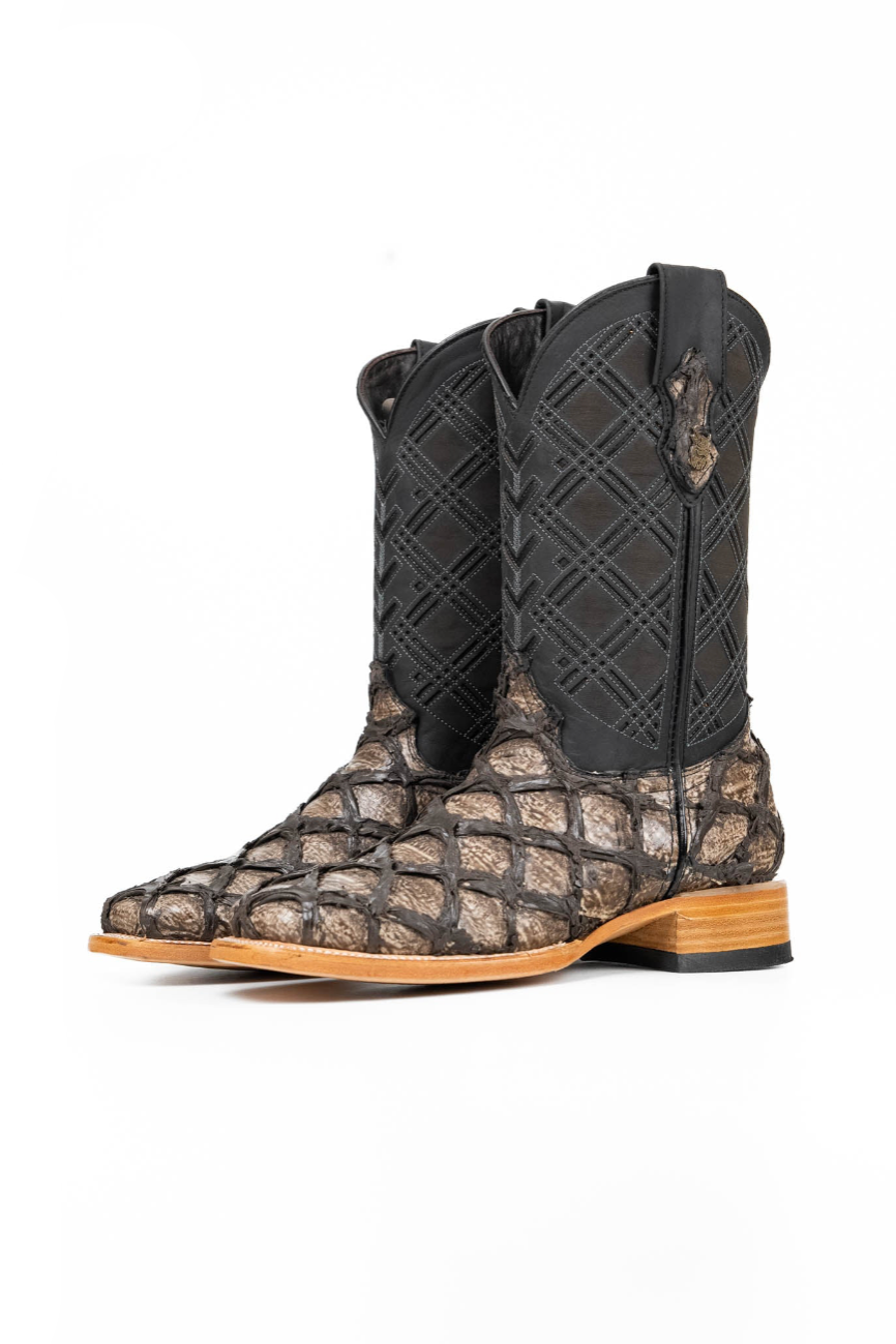 Bradley Pirarucu Square Toe Cowboy Boot
