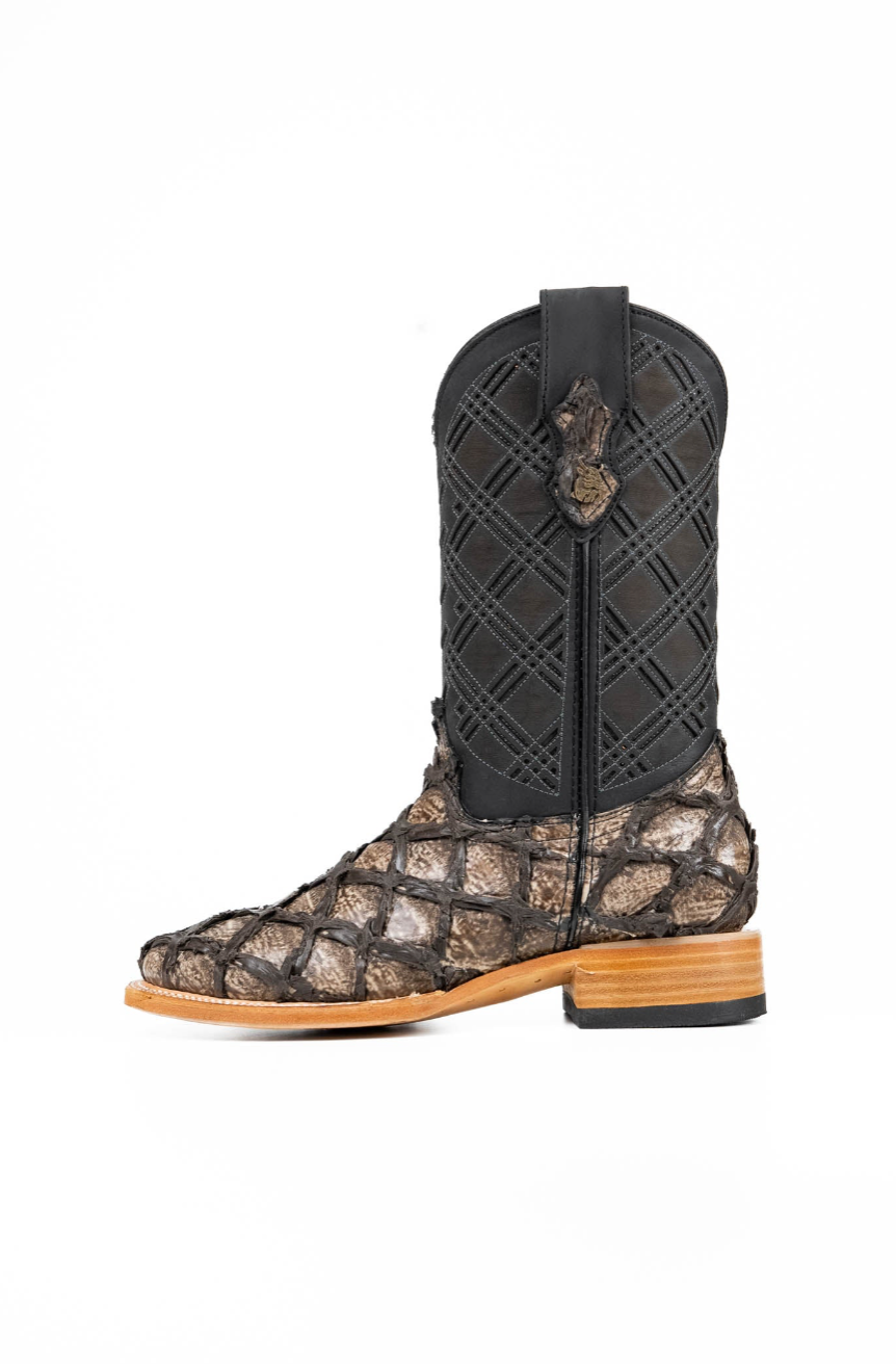 Bradley Pirarucu Square Toe Cowboy Boot