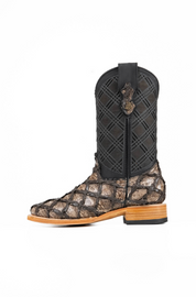 Bradley Pirarucu Square Toe Cowboy Boot