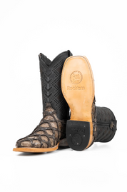 Bradley Pirarucu Square Toe Cowboy Boot