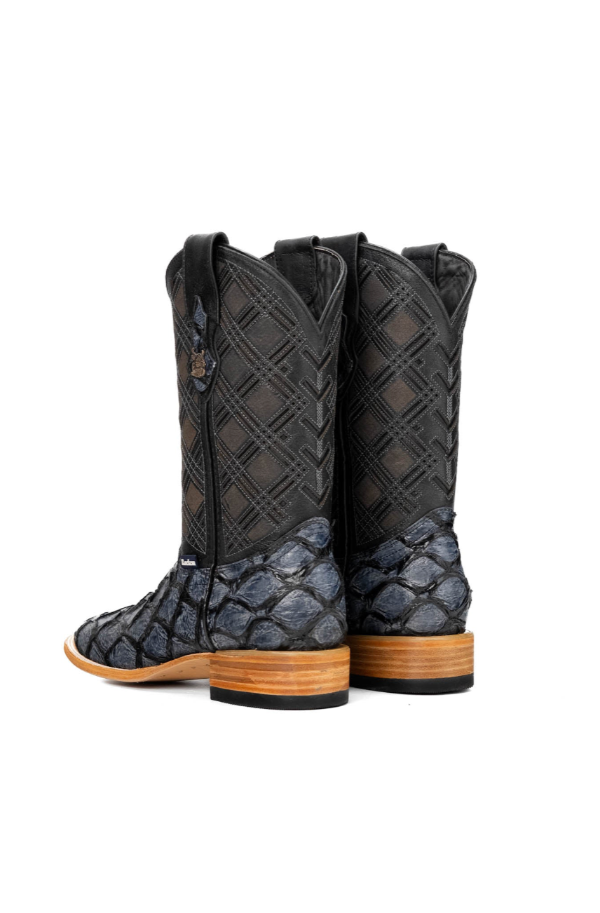 Bradley Pirarucu Square Toe Cowboy Boot