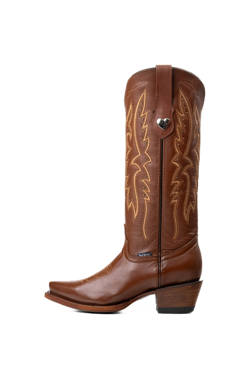 Beirut Alexa Midi Snip Toe Cowgirl Boot