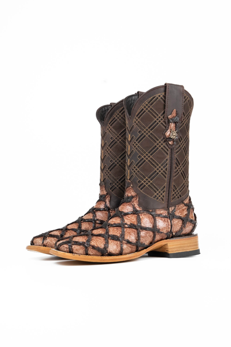 Bradley Pirarucu Square Toe Cowboy Boot