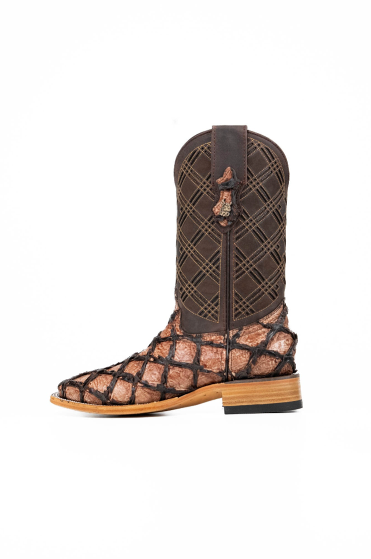 Bradley Pirarucu Square Toe Cowboy Boot