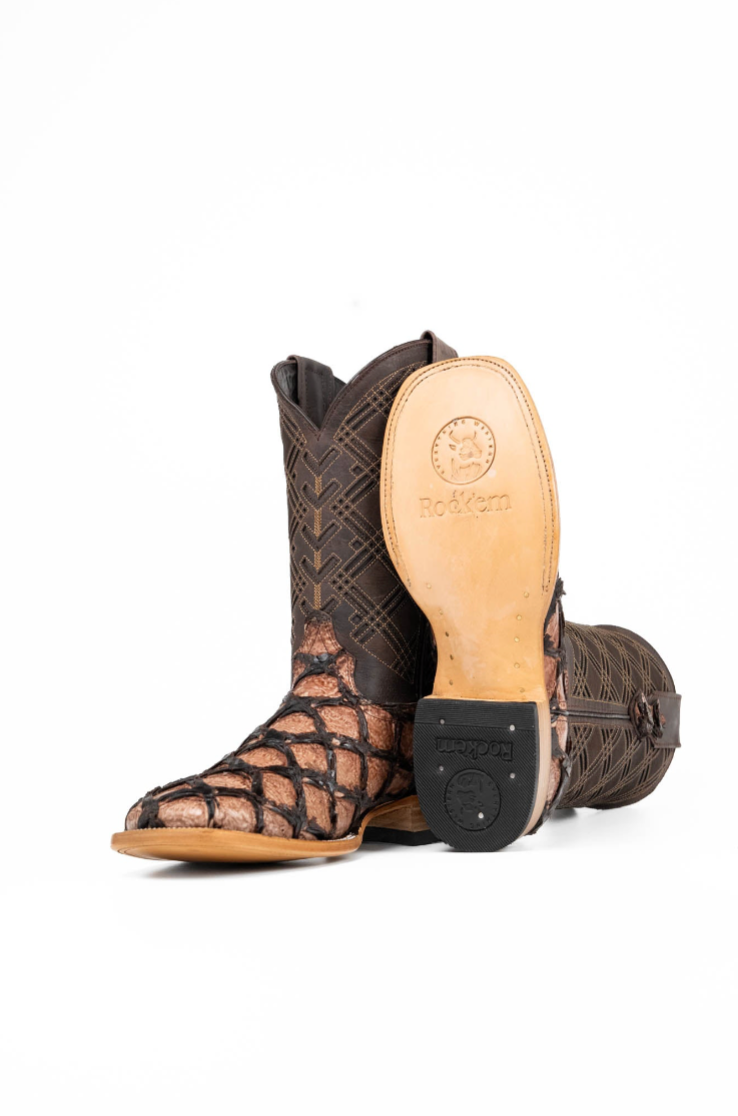 Bradley Pirarucu Square Toe Cowboy Boot