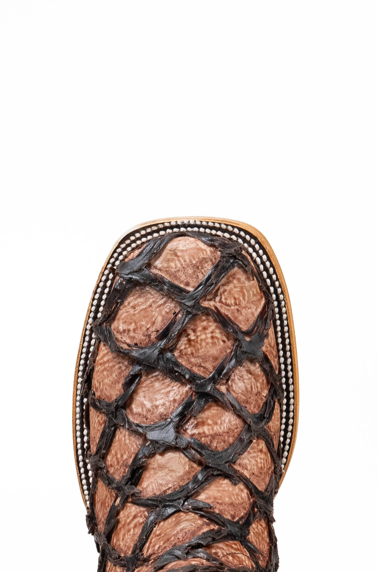 Bradley Pirarucu Square Toe Cowboy Boot