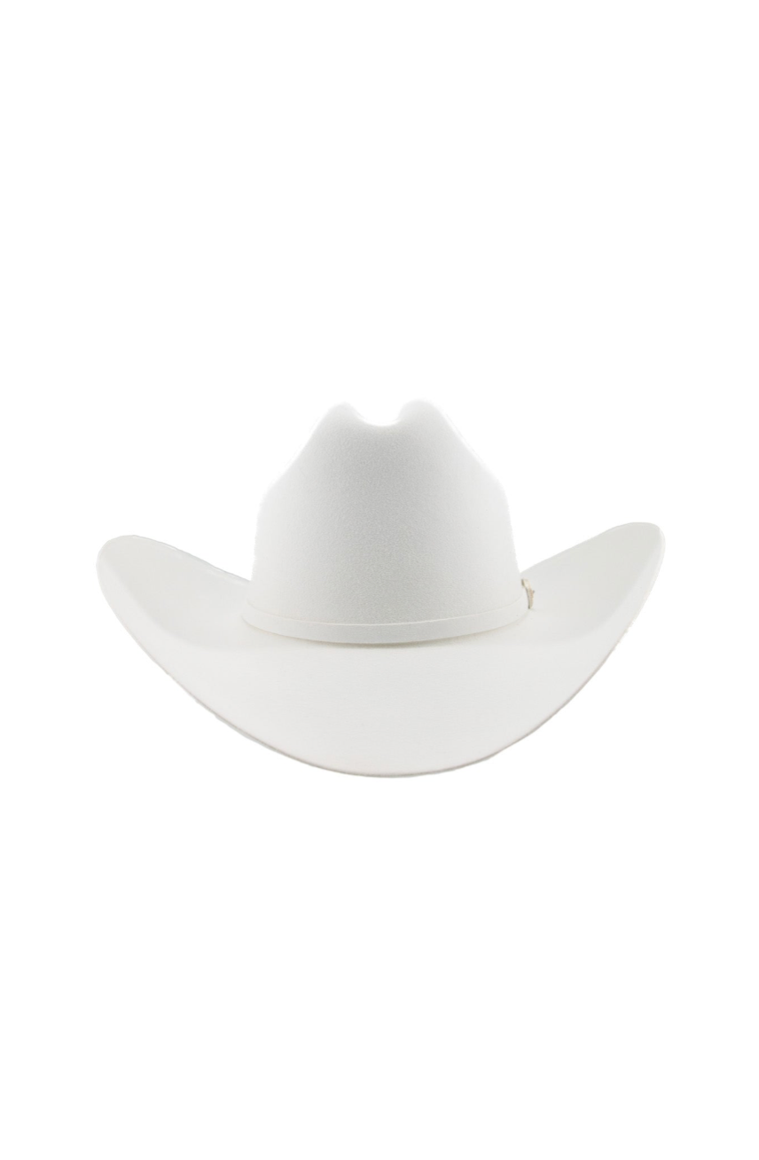 Larry Mahan 6X White Real Felt Cowboy Hat