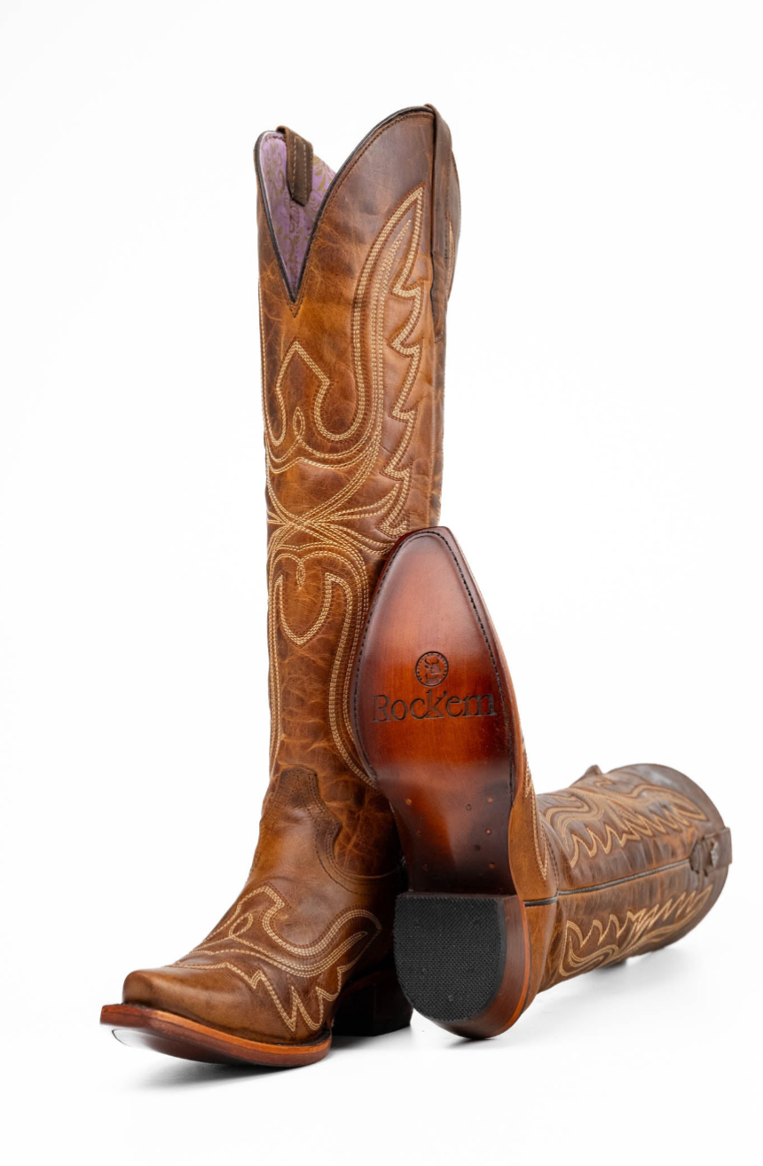 Allison Tall Snip Toe Cowgirl Boot