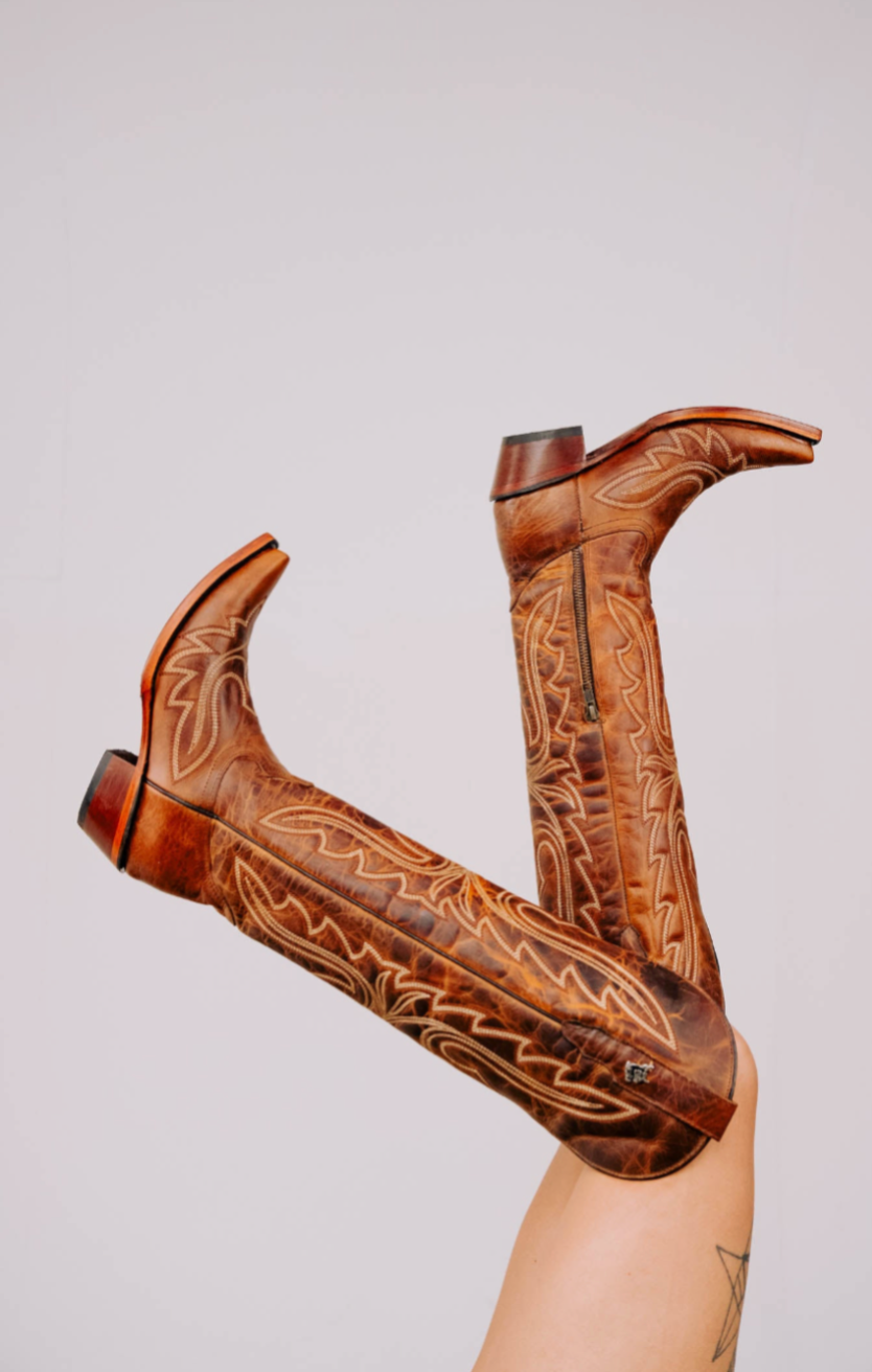 Allison Tall Snip Toe Cowgirl Boot