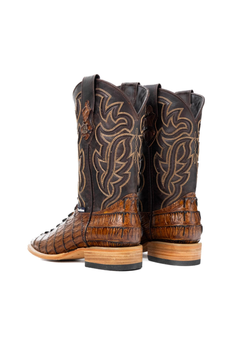 Bruce Caiman Tail Square Toe Cowboy Boot