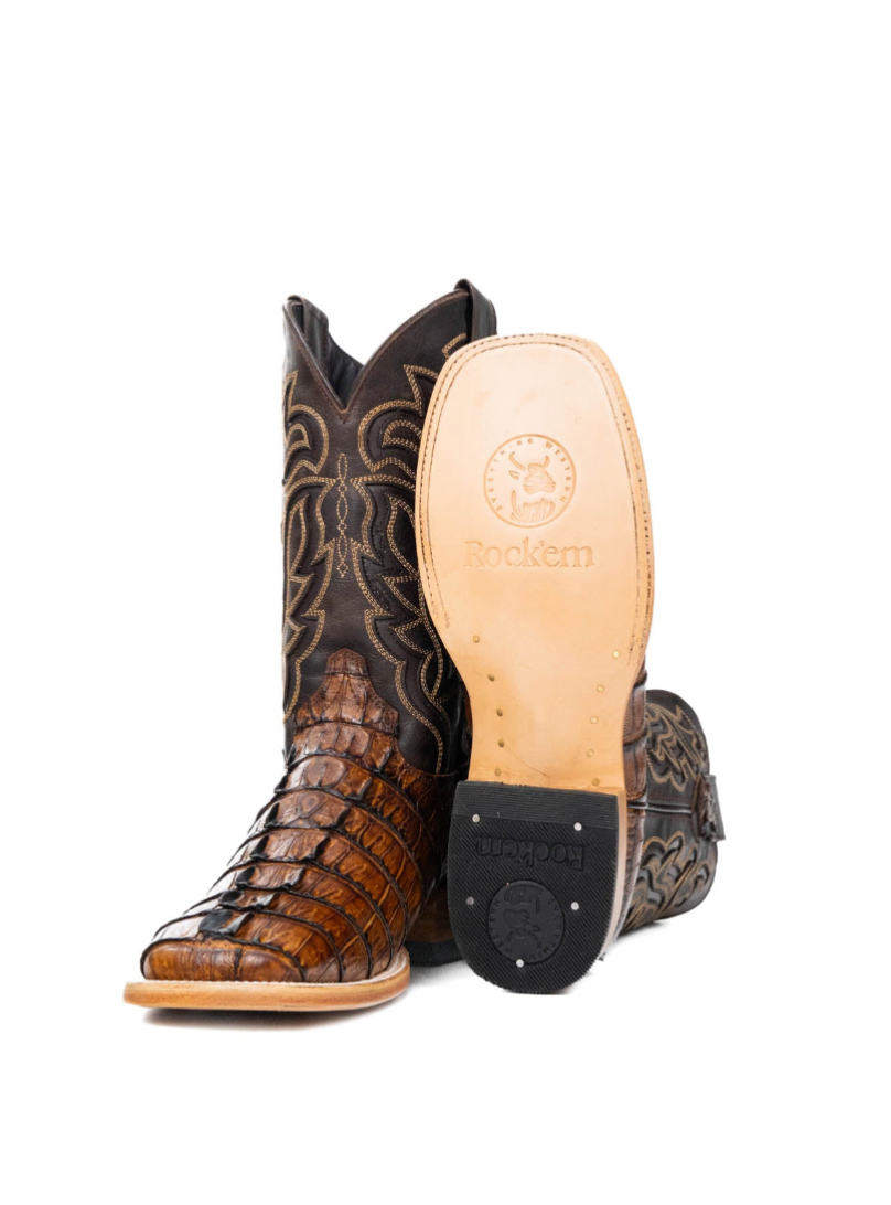Bruce Caiman Tail Square Toe Cowboy Boot