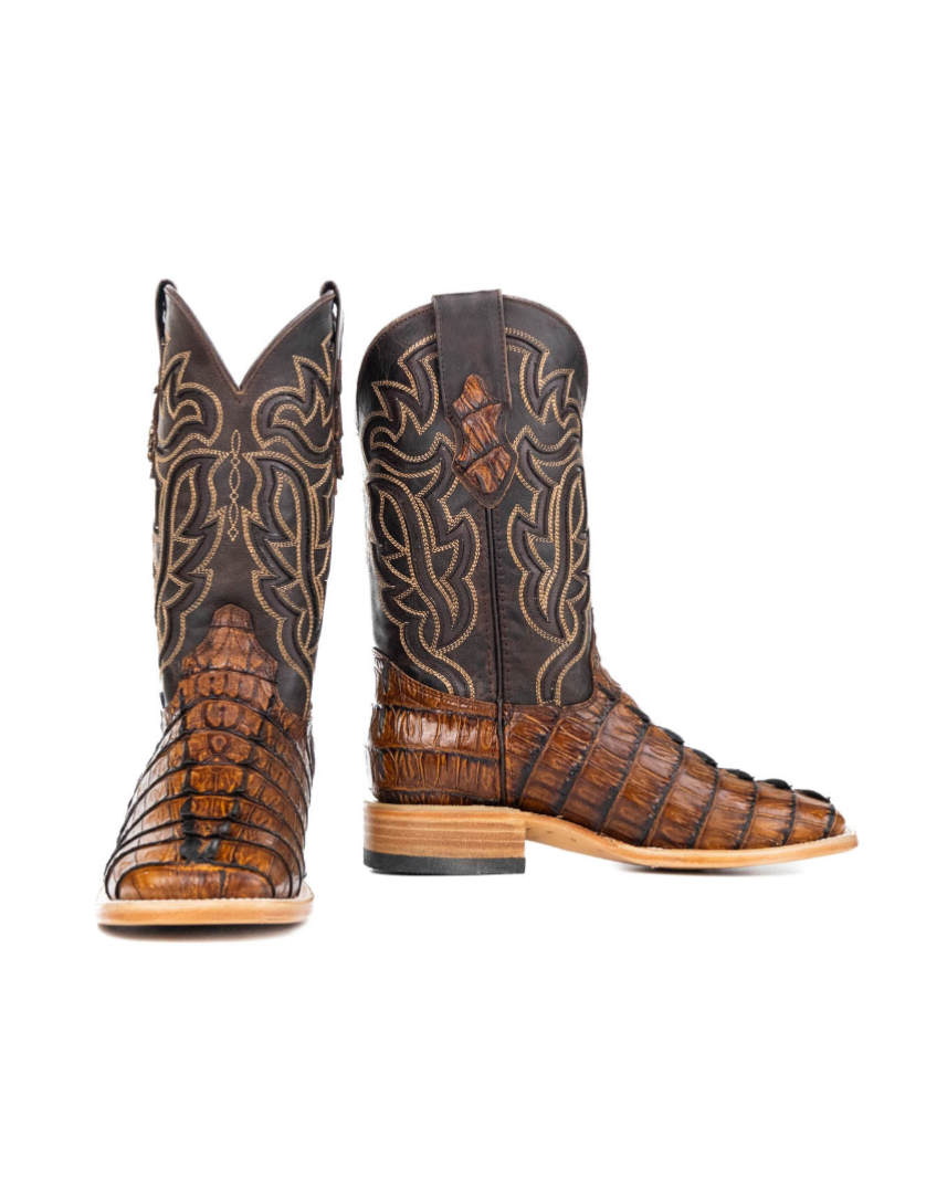 Bruce Caiman Tail Square Toe Cowboy Boot