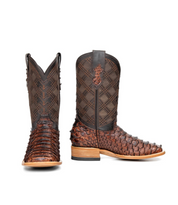 Bradley Python Square Toe Cowboy Boot
