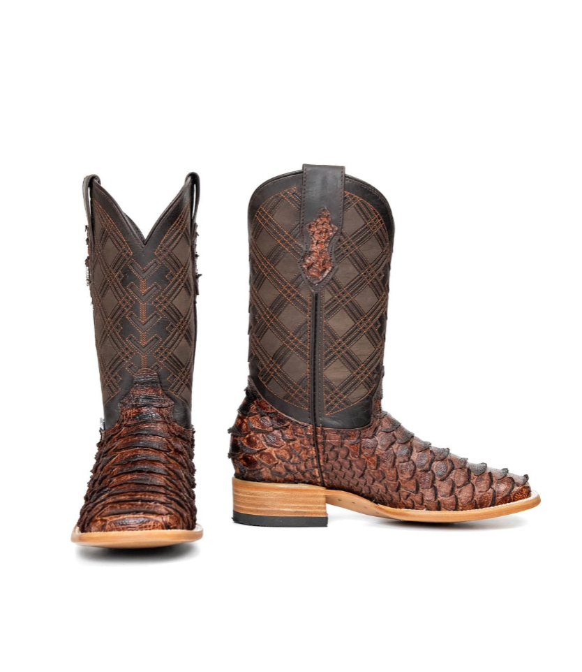 Bradley Python Square Toe Cowboy Boot