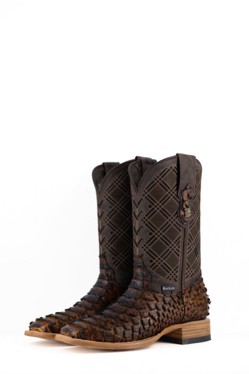 Bradley Python Square Toe Cowboy Boot
