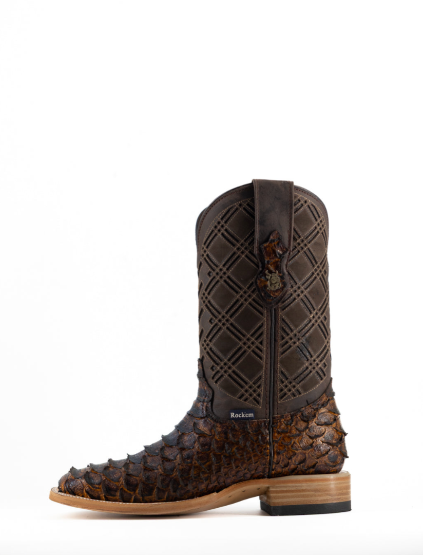 Bradley Python Square Toe Cowboy Boot