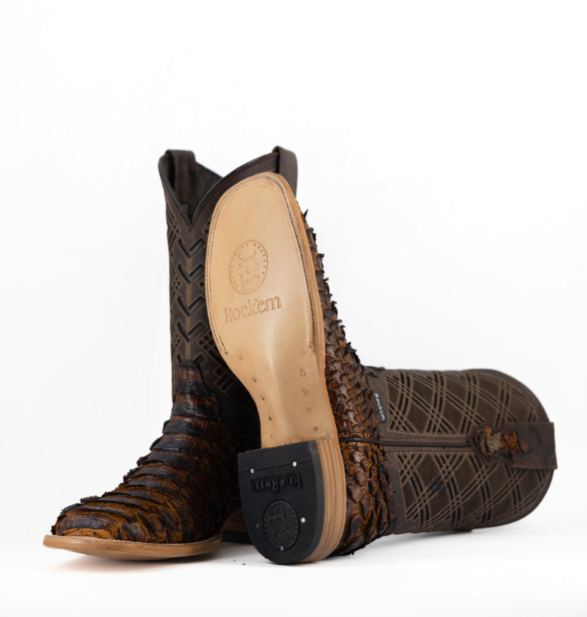 Bradley Python Square Toe Cowboy Boot