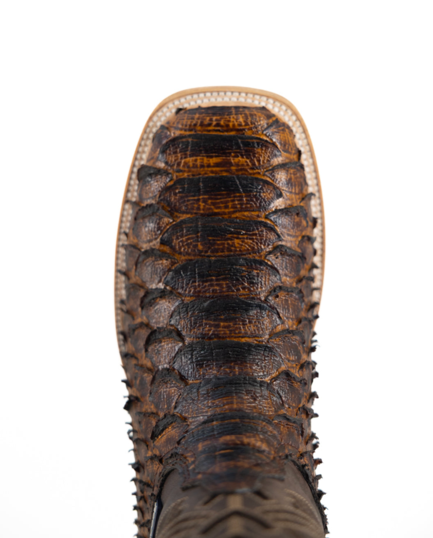 Bradley Python Square Toe Cowboy Boot