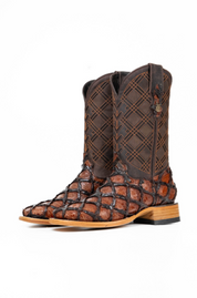 Bradley Pirarucu Square Toe Cowboy Boot