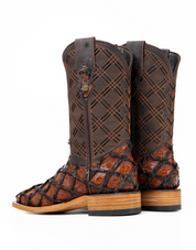Bradley Pirarucu Square Toe Cowboy Boot