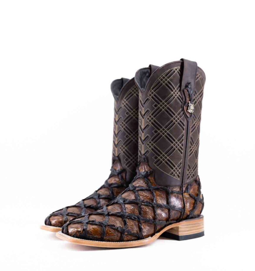 Bradley Pirarucu Square Toe Cowboy Boot