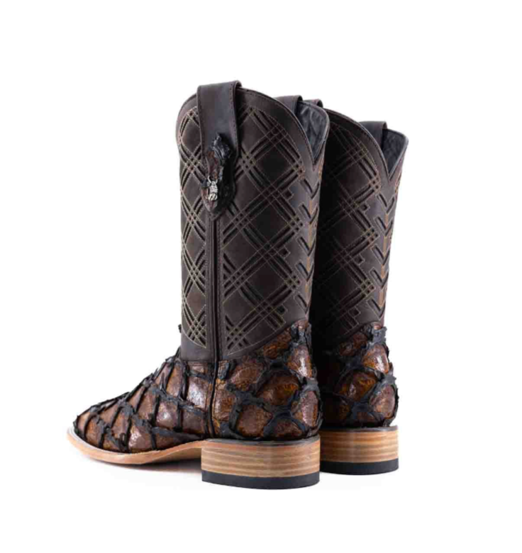 Bradley Pirarucu Square Toe Cowboy Boot