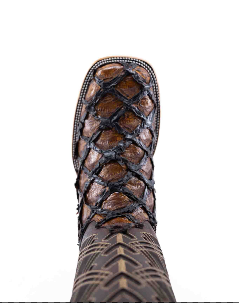 Bradley Pirarucu Square Toe Cowboy Boot