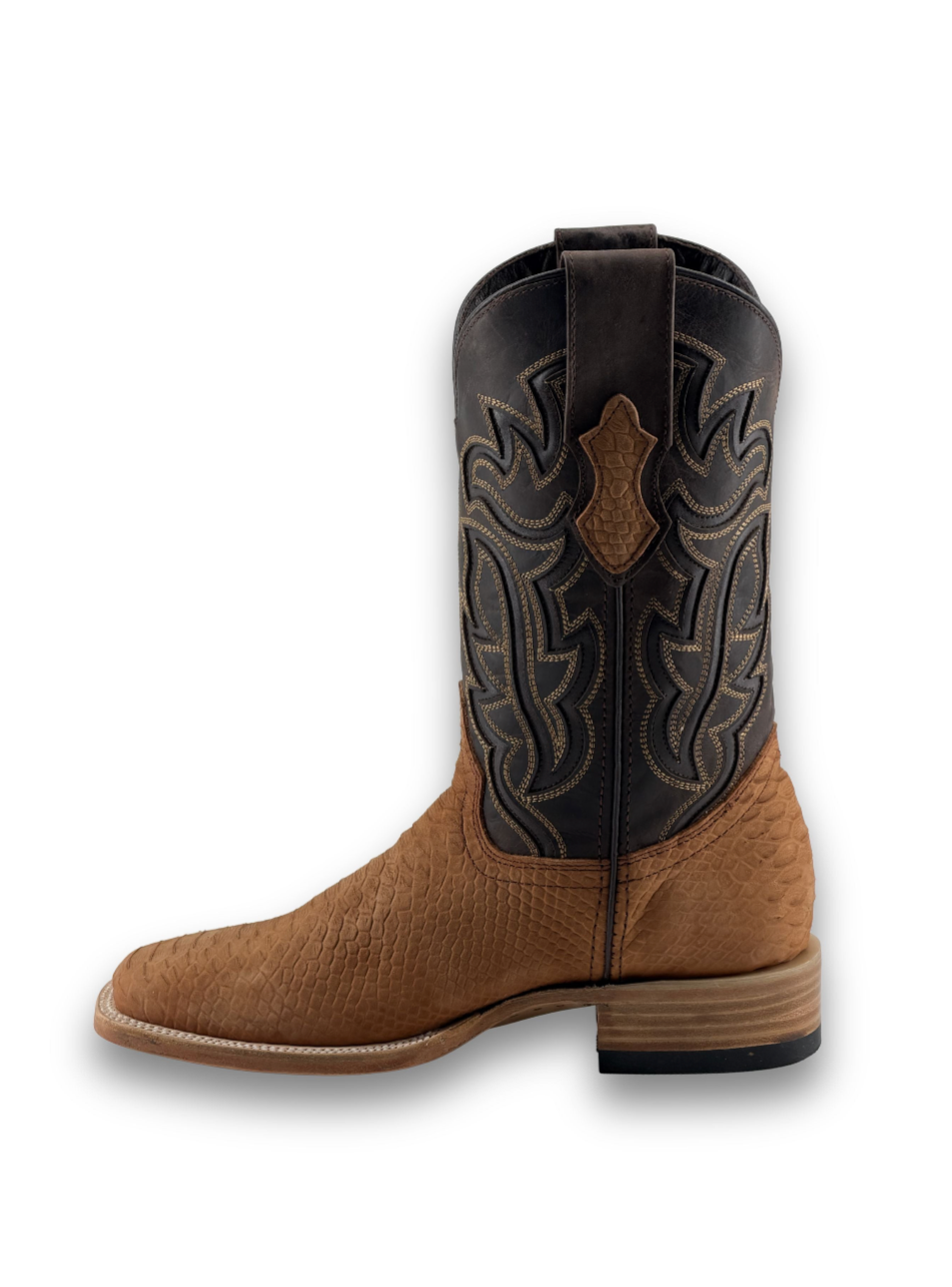 Bruce Matte Python Square Toe Cowboy Boot