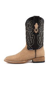 Bruce Matte Python Square Toe Cowboy Boot