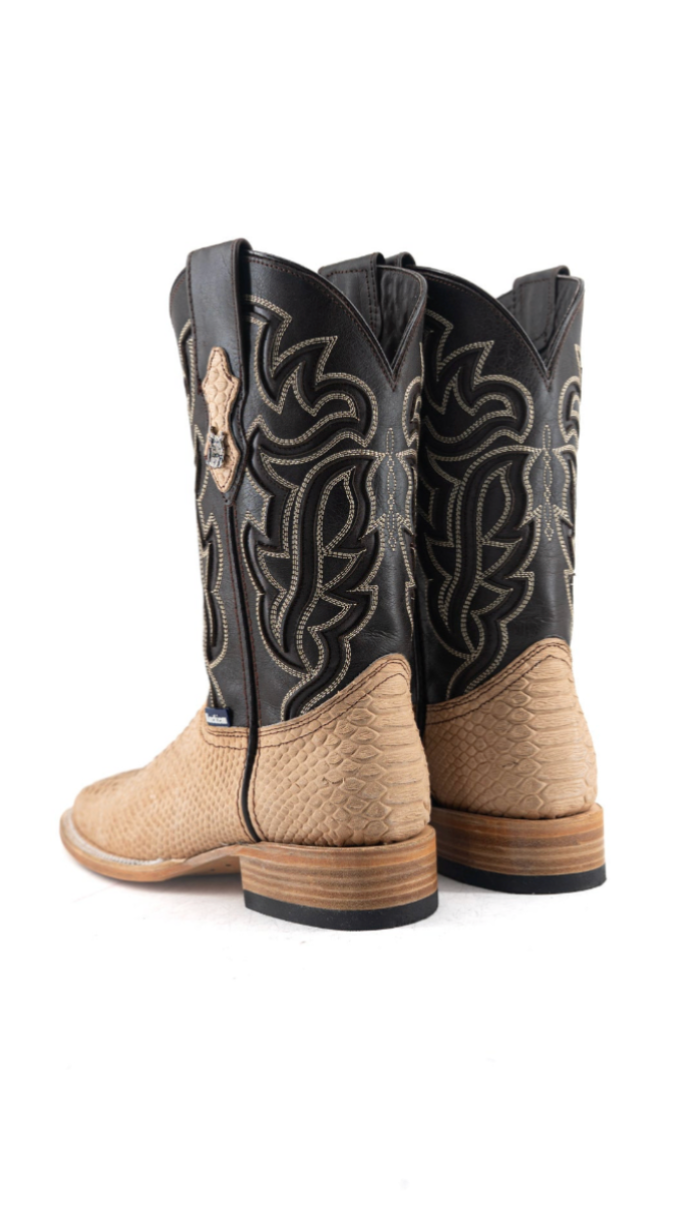 Bruce Matte Python Square Toe Cowboy Boot