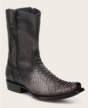Cuadra CC214 MN Python Zipper & Studs Men's Round Toe