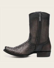 Cuadra CC214 MN Python Zipper & Studs Men's Round Toe