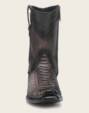 Cuadra CC214 MN Python Zipper & Studs Men's Round Toe