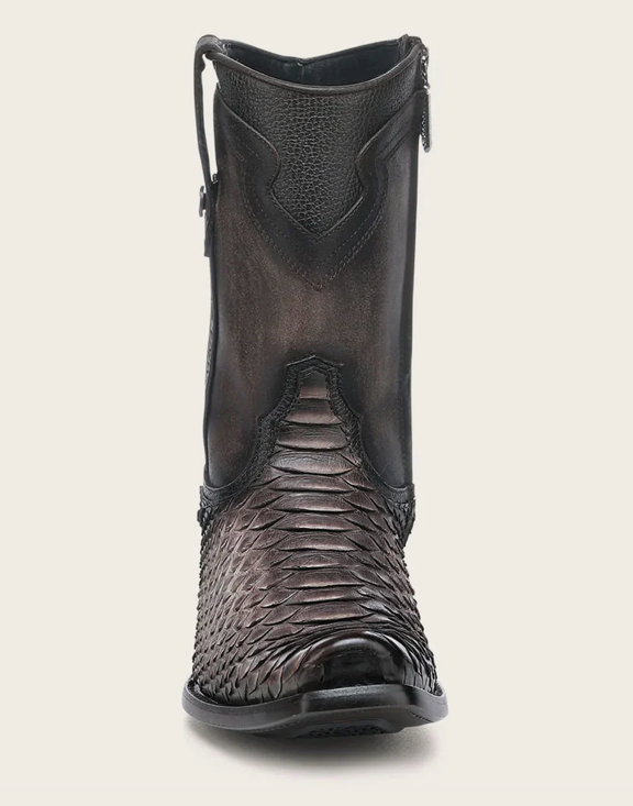Cuadra CC214 MN Python Zipper & Studs Men's Round Toe