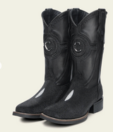 Cuadra CC221 MN Stingray Embroidery & Laser & Woven Square Toe