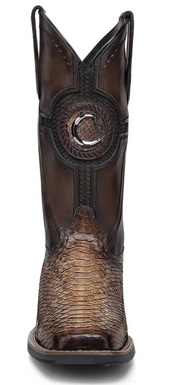 Cuadra CC222 MN Python Embroidery & Laser & Studs & Woven Square Toe Cowboy Boot