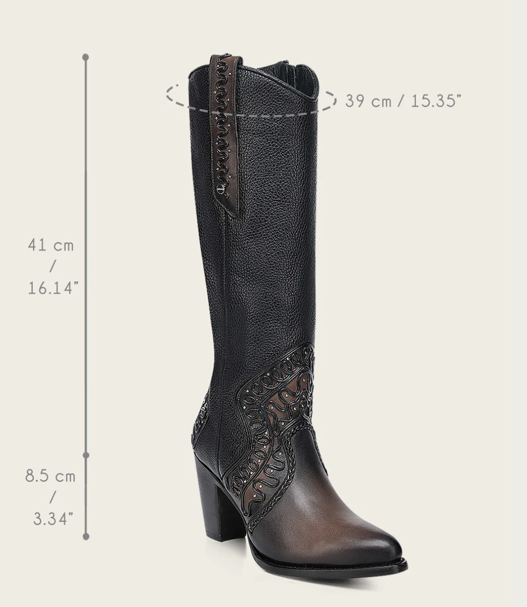 Cuadra CC240 LD Zipper & Studs Round Toe