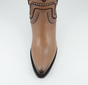 Cuadra CC241 LD Laser & Embroidery & Studs & Zipper Round Toe