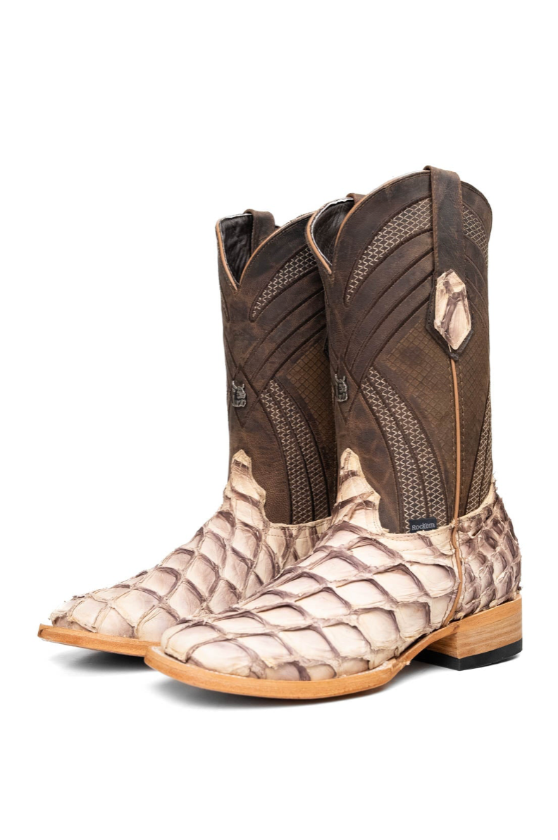 Monroe Pirarucu Square Toe Cowboy Boot
