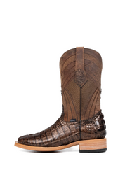 Monroe Caiman Tail Square Toe Cowboy Boot
