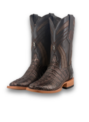 Monroe Caiman Tail Square Toe Cowboy Boot