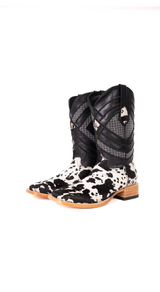 Prescott Brazil Cowhide Square Toe Cowboy Boot