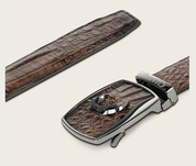 Cuadra BC480 Men's Exotic Fuscus Crocodile Leather Cowboy Belt