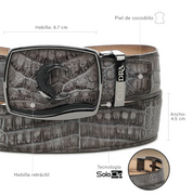 Cuadra BC481 Men's Exotic Caiman Cowboy Belt