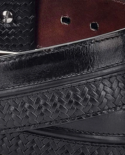Cuadra BC201 MN Black Stitching Belt